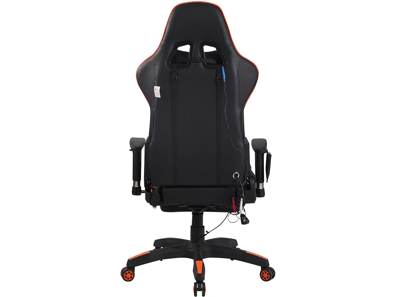 Chaise de bureau - Similicuir & Plastique - Noir / Orange - Turbo XFM