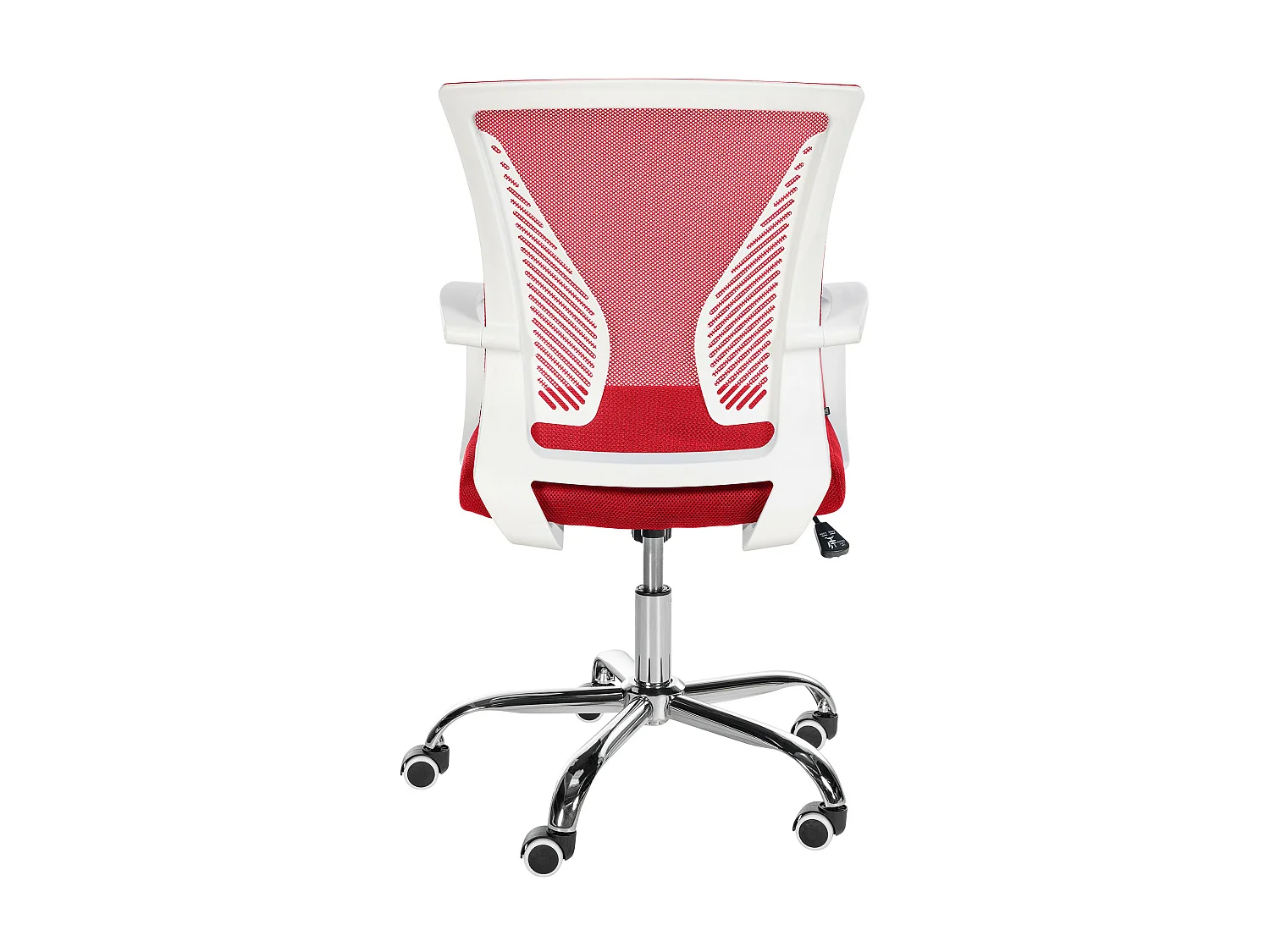 Chaise de bureau - Microfibre & Métal - Rouge - Tracy