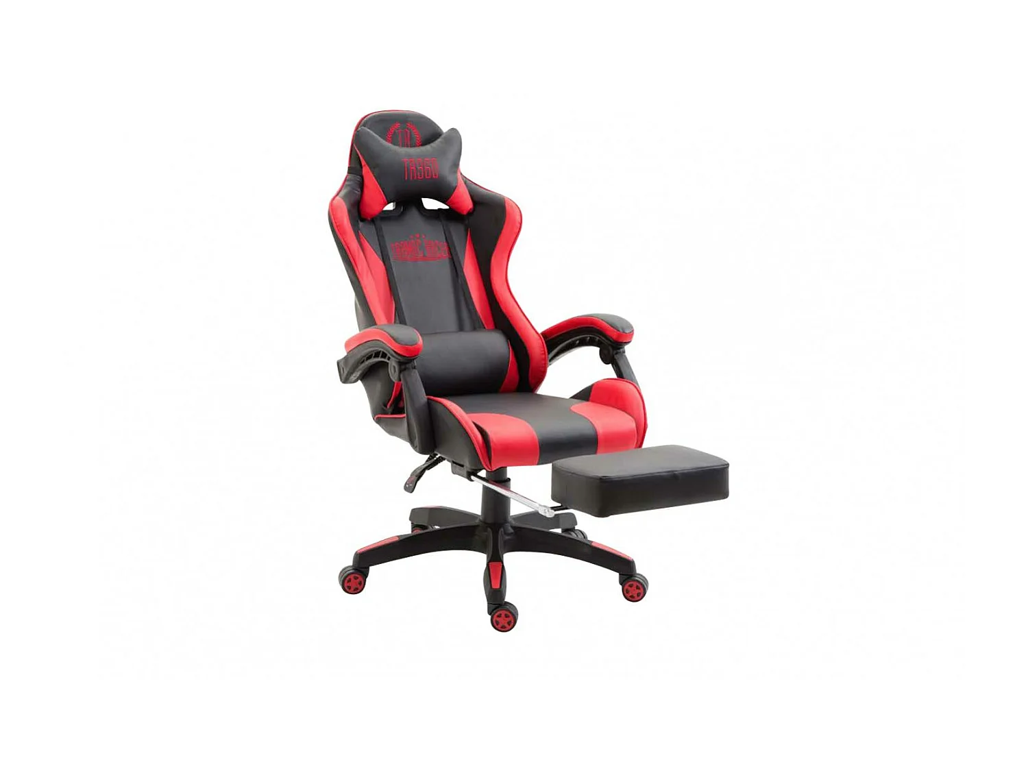 Chaise de bureau - Similicuir & Plastique - Noir / Rouge - Ignite