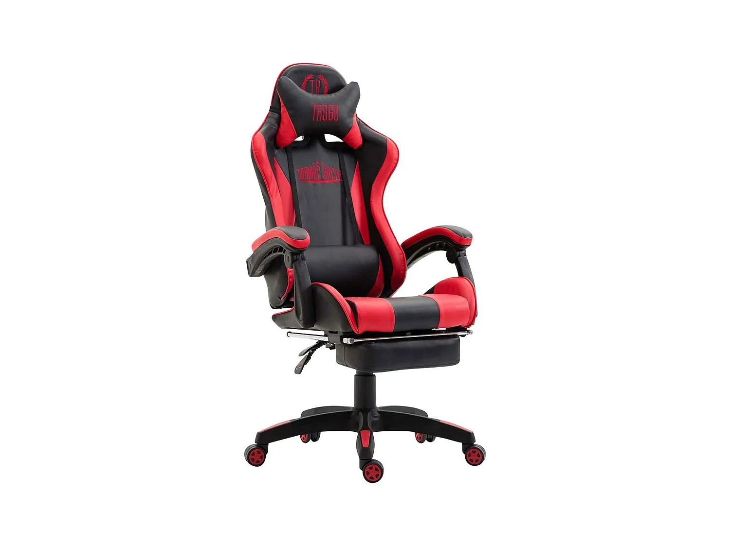 Chaise de bureau - Similicuir & Plastique - Noir / Rouge - Ignite