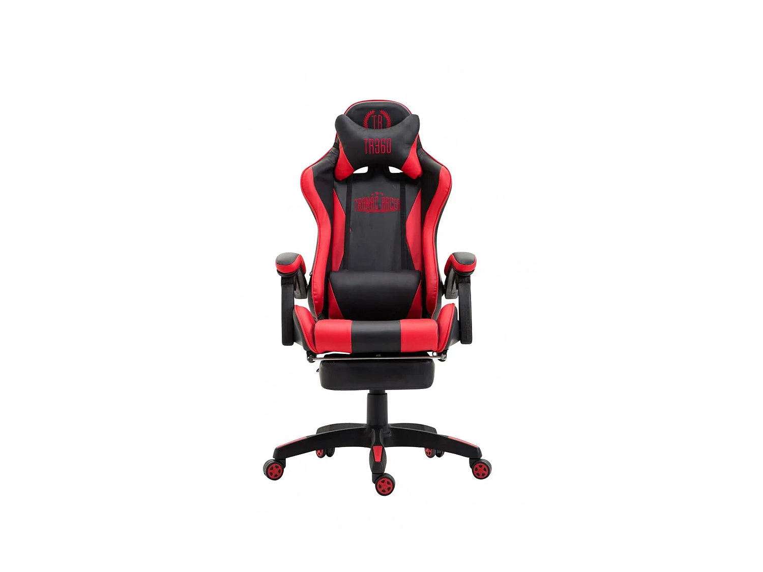 Chaise de bureau - Similicuir & Plastique - Noir / Rouge - Ignite