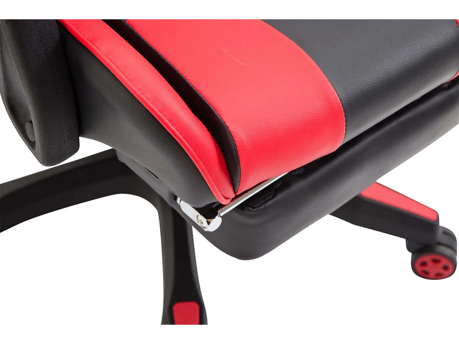 Chaise de bureau - Similicuir & Plastique - Noir / Rouge - Ignite