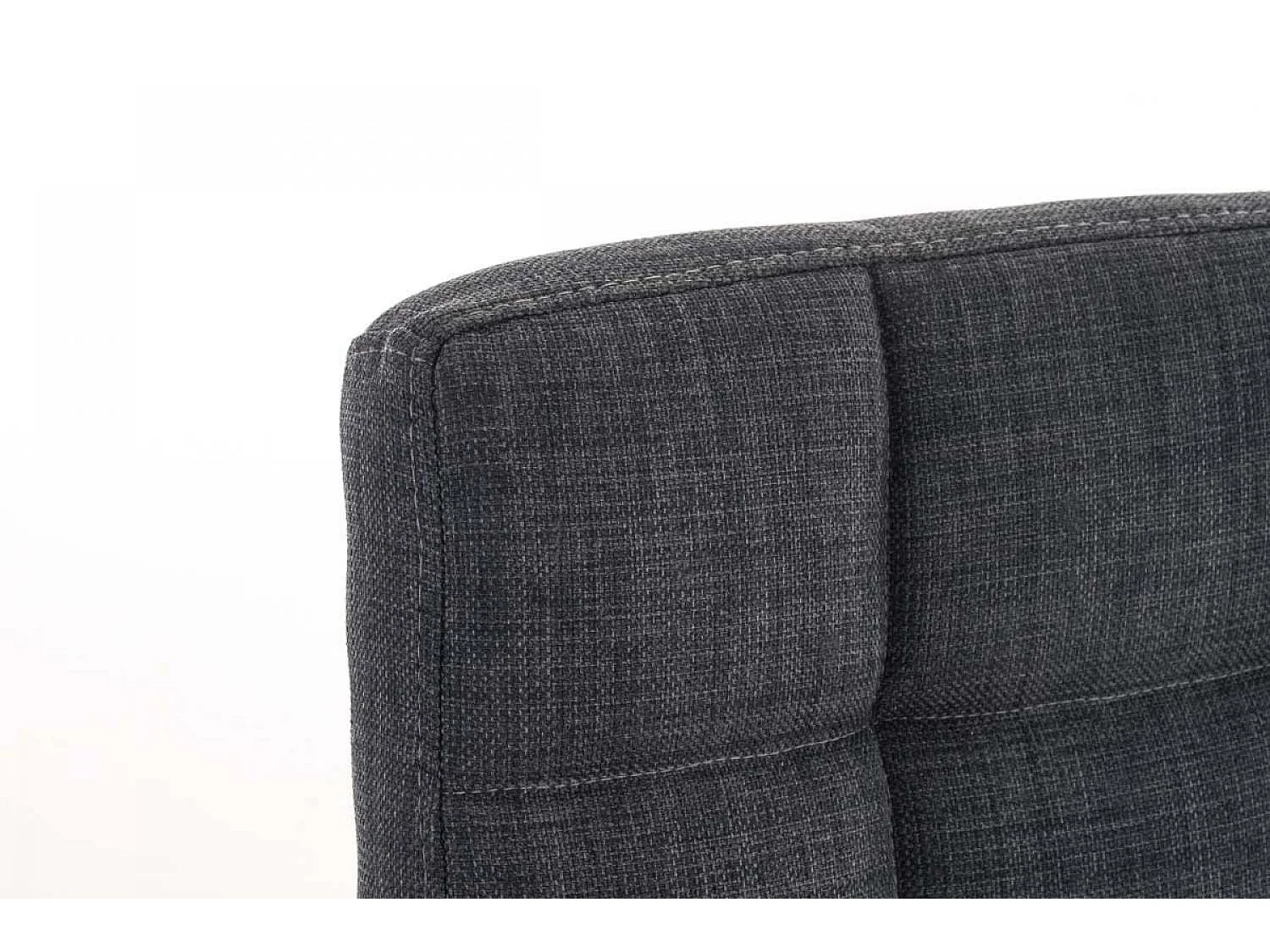 Chaise de bureau - Tissu & Métal chromé - Gris - Deli V2