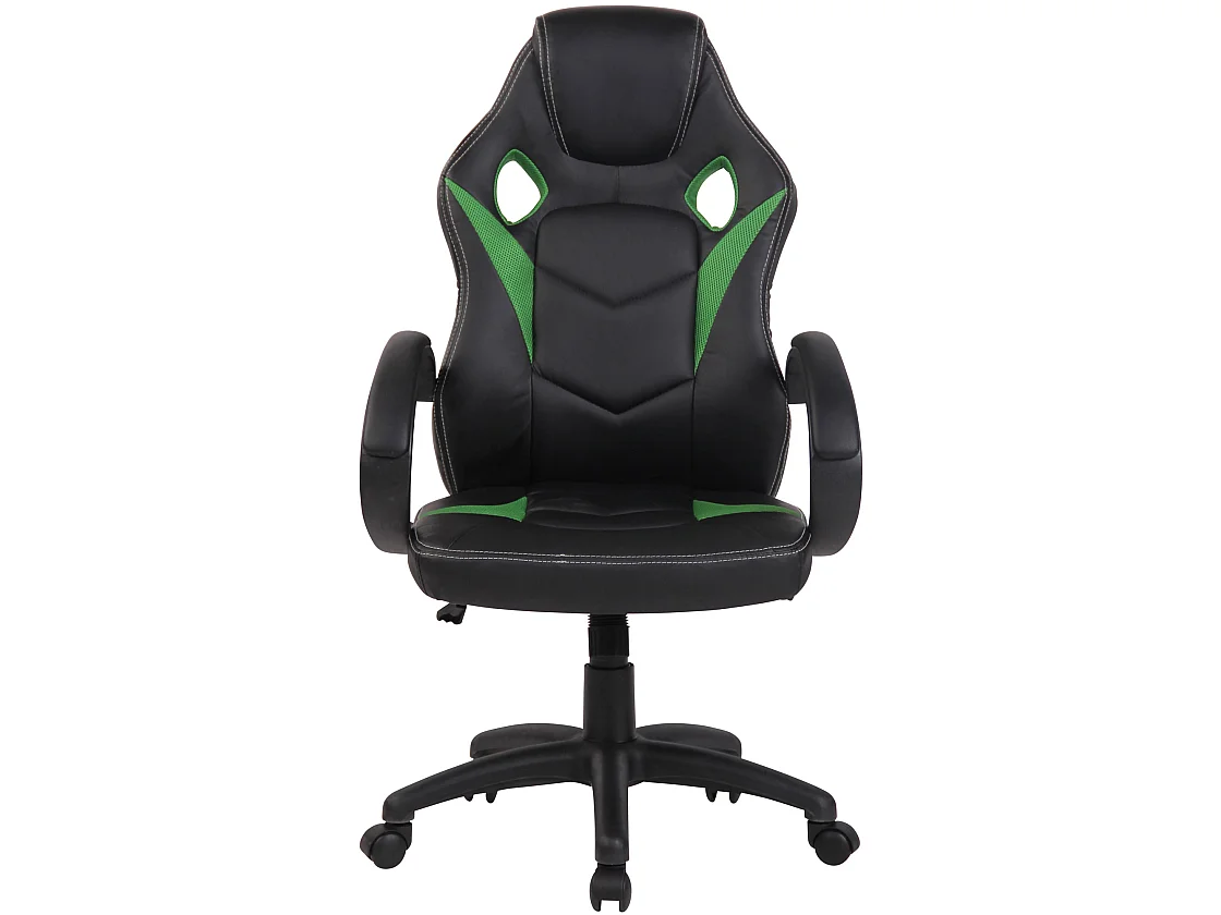 Chaise de bureau - Similicuir & Plastique - Vert - Magnus