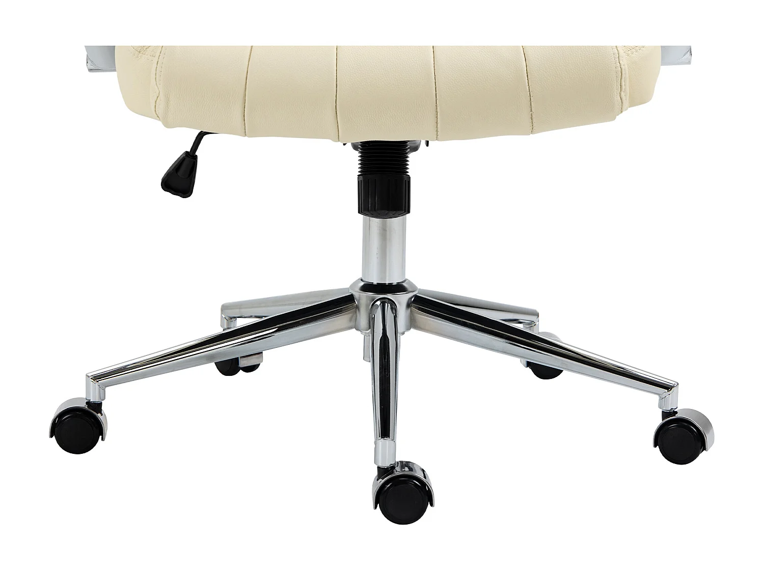 Chaise de bureau - Véritable cuir & Antique clair - Crème - Wigan