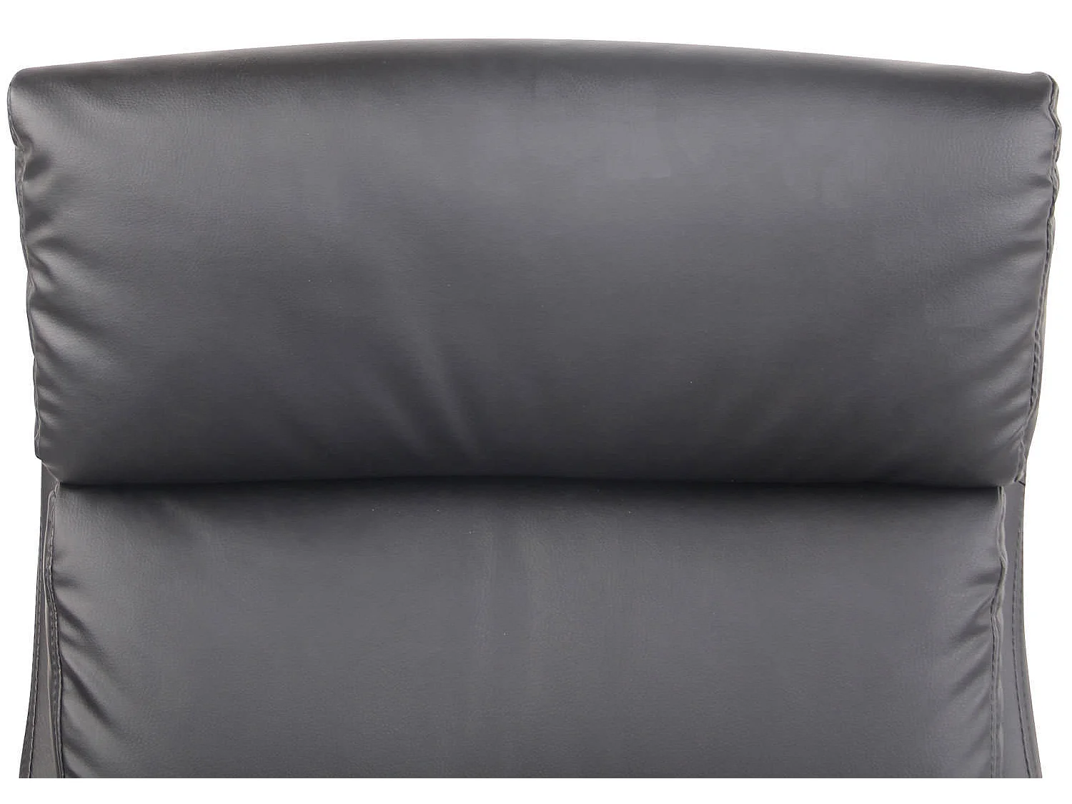 Chaise de bureau - Similicuir & Métal chromé - Noir - Bradford