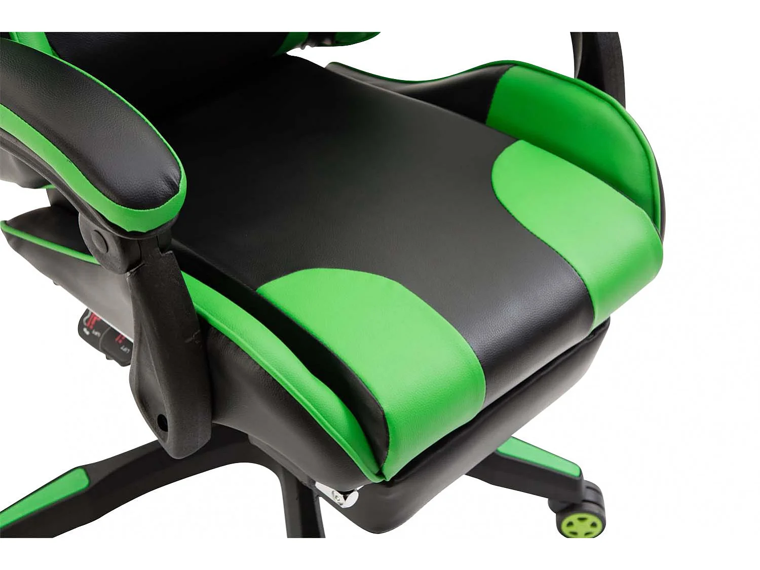 Chaise de bureau - Similicuir & Plastique - Noir / Vert - Ignite