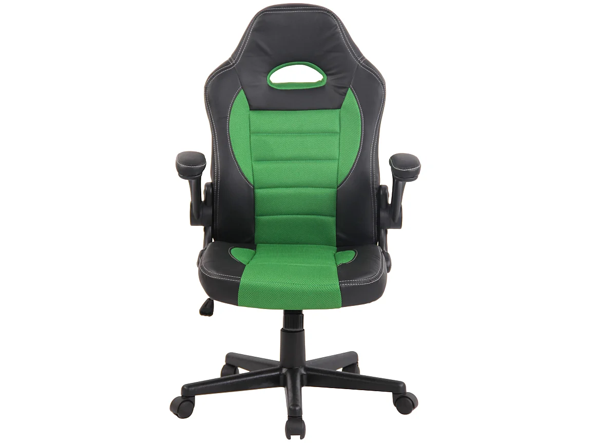 Chaise de bureau - Similicuir & Plastique - Vert - John