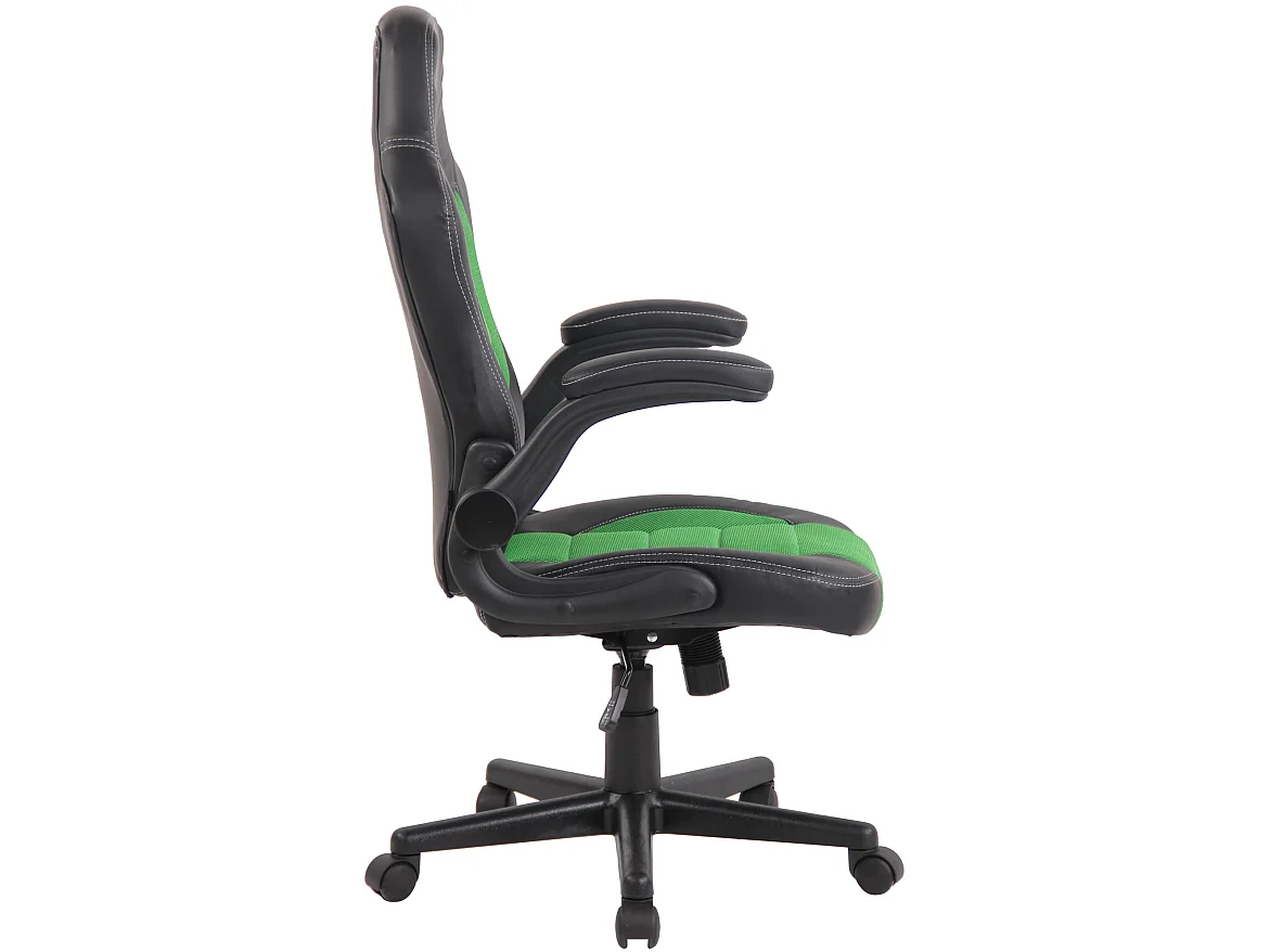 Chaise de bureau - Similicuir & Plastique - Vert - John