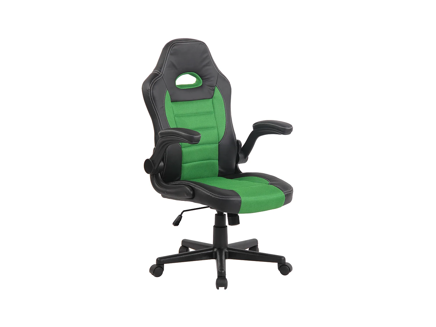 Chaise de bureau - Similicuir & Plastique - Vert - John