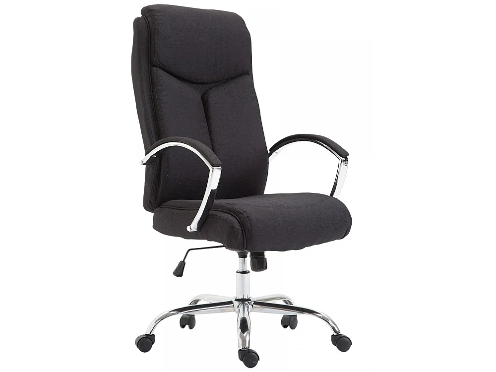 Chaise de bureau - Tissu & Antique - Noir - XL Vaud