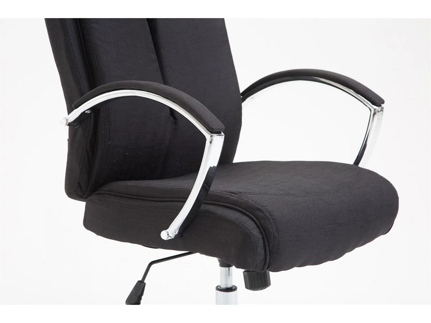 Chaise de bureau - Tissu & Antique - Noir - XL Vaud