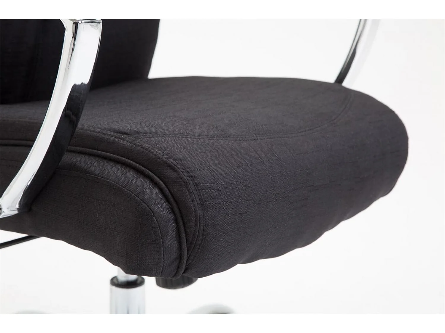 Chaise de bureau - Tissu & Antique - Noir - XL Vaud