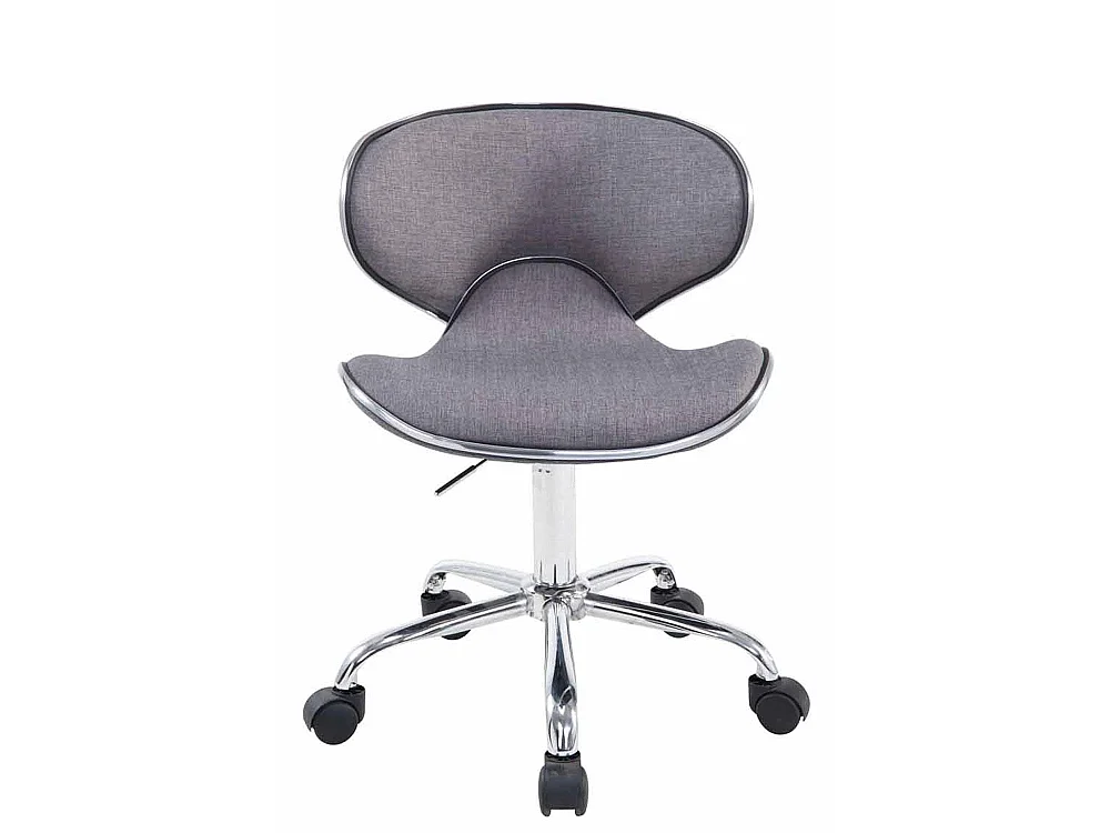 Bureaustoel - Stof & Metaal in chroomoptiek - grijs - Las Vegas V2