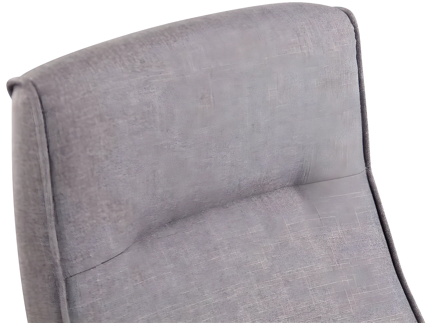 Chaise de bureau - Tissu & Métal chromé - Gris - Portland