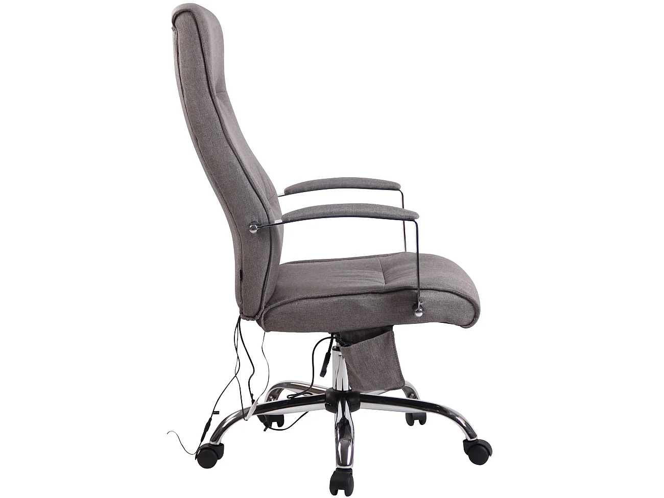 Chaise de bureau - Tissu - Gris - Portland