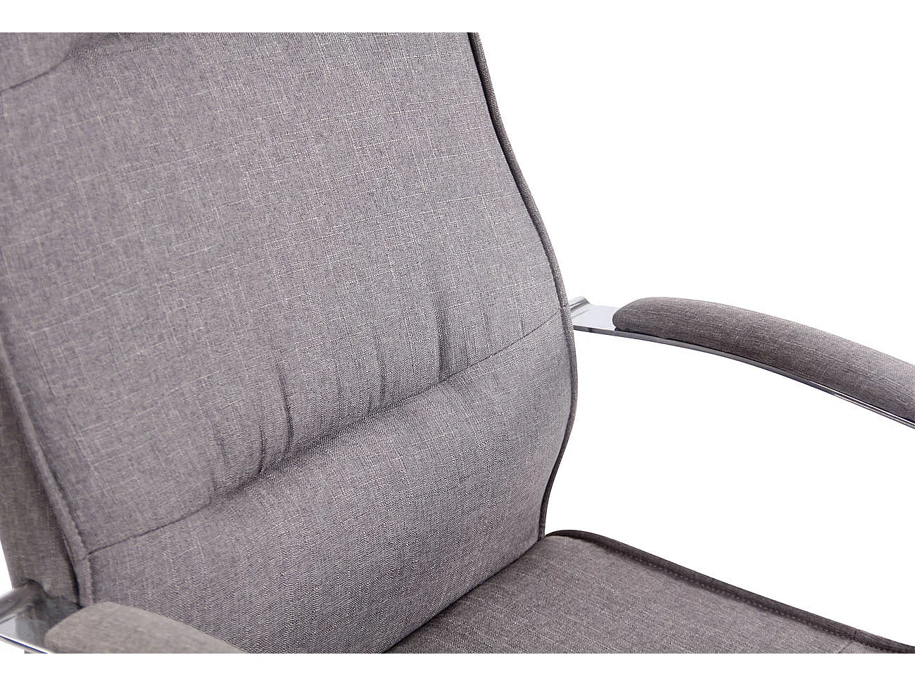 Chaise de bureau - Tissu - Gris - Portland
