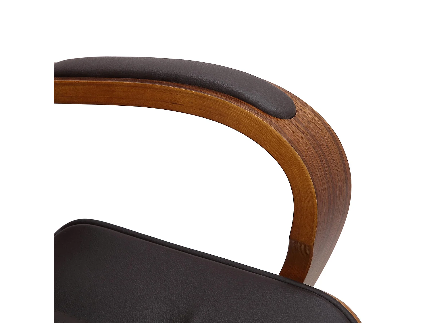 Chaise de bureau - Similicuir - Noyer / Marron - Yankton