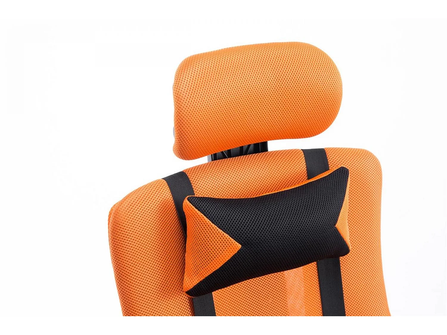 Bureaustoel - Kunstleer & Metaal in chroomoptiek - oranje - Fellow