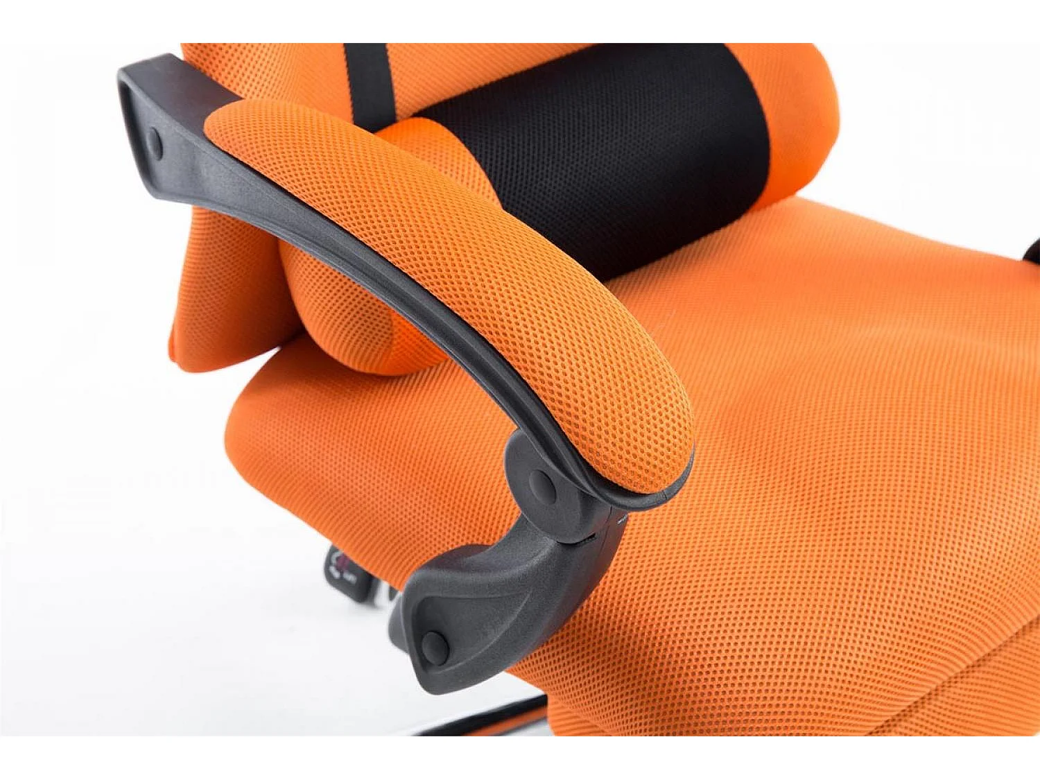 Bureaustoel - Kunstleer & Metaal in chroomoptiek - oranje - Fellow