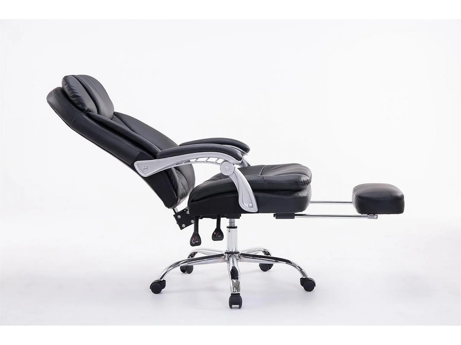 Bureaustoel - Kunstleer - zwart - XL Troy