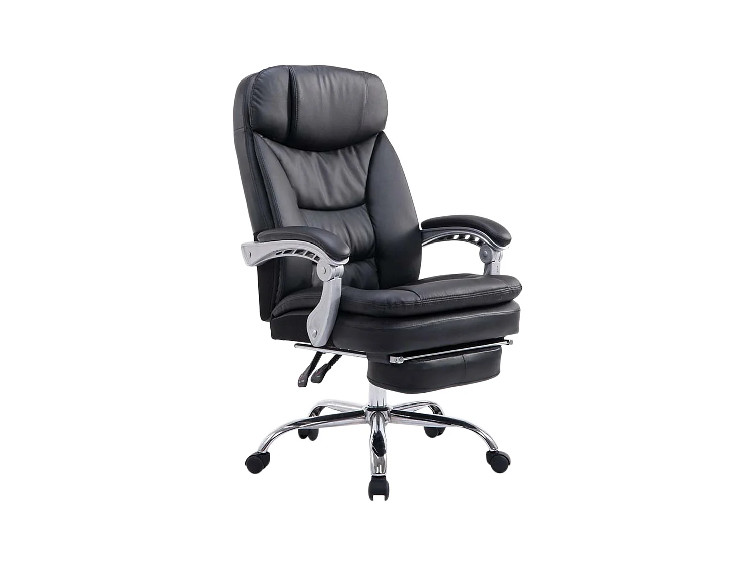Chaise de bureau - Similicuir - Noir - XL Troy