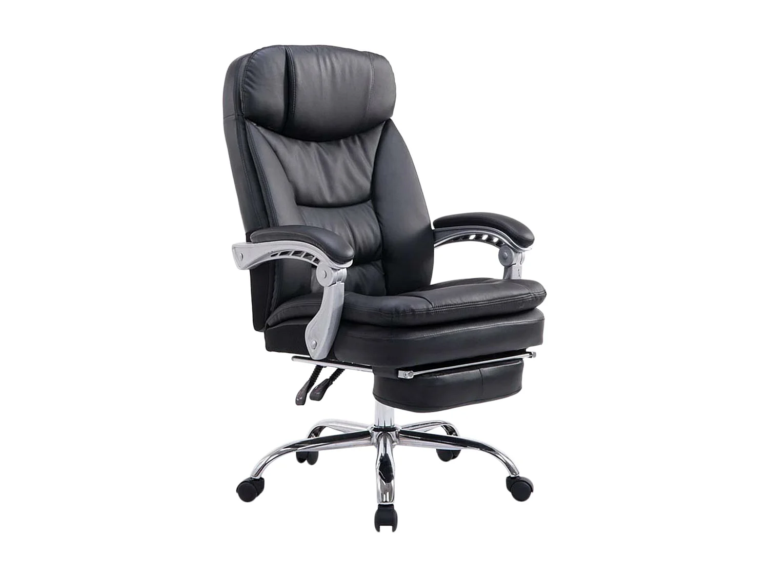 Chaise de bureau - Similicuir - Noir - XL Troy