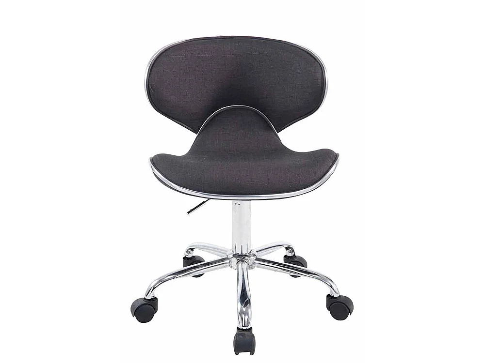 Bureaustoel - Stof & Metaal in chroomoptiek - donkergrijs - Las Vegas V2