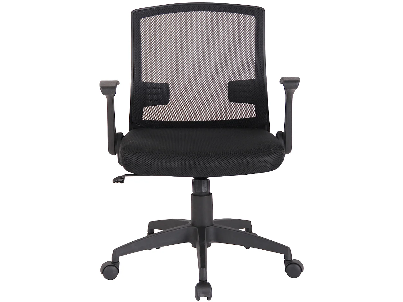 Chaise de bureau - Similicuir & Plastique - Noir / Noir - Renton