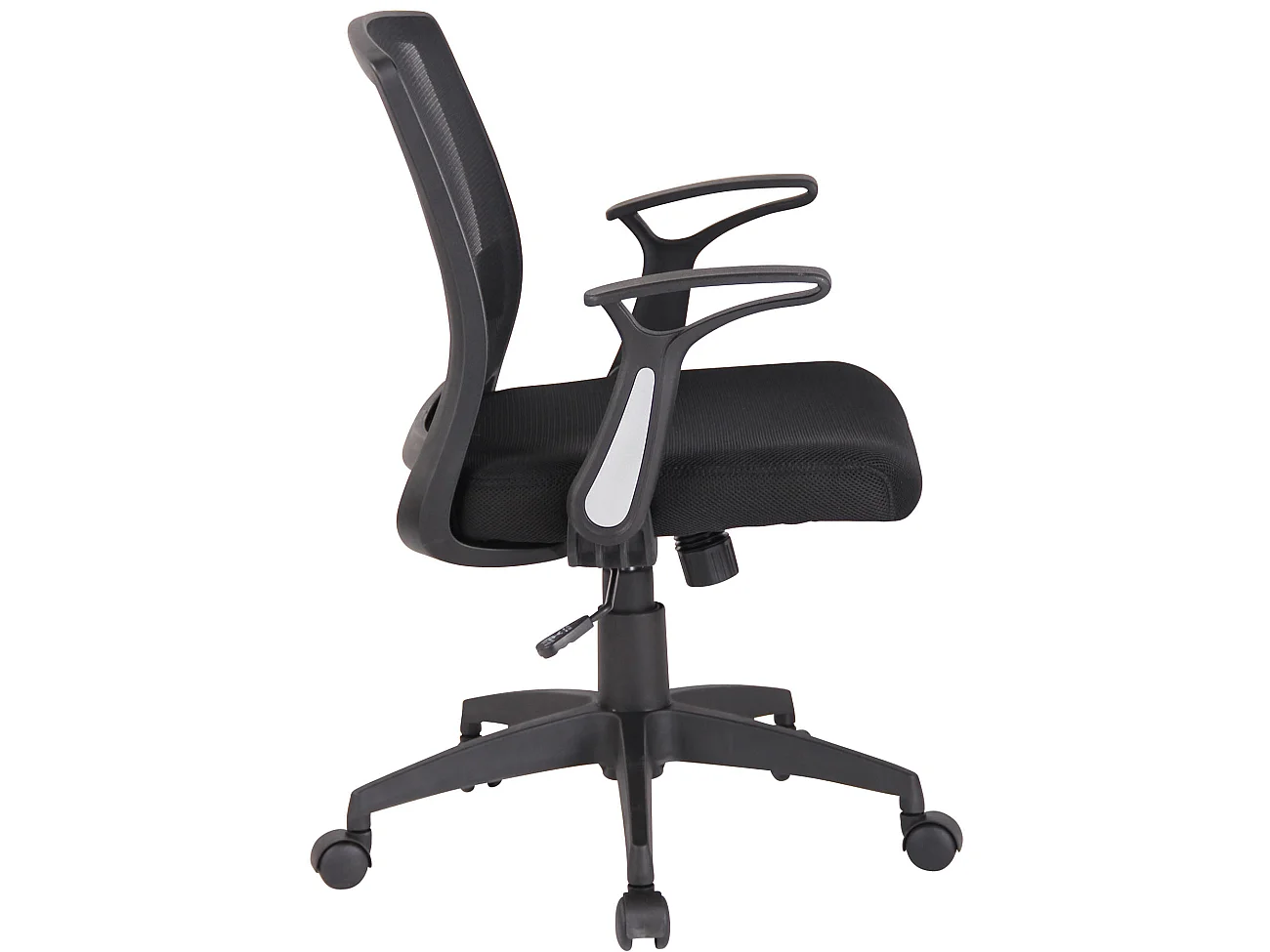 Chaise de bureau - Similicuir & Plastique - Noir / Noir - Renton