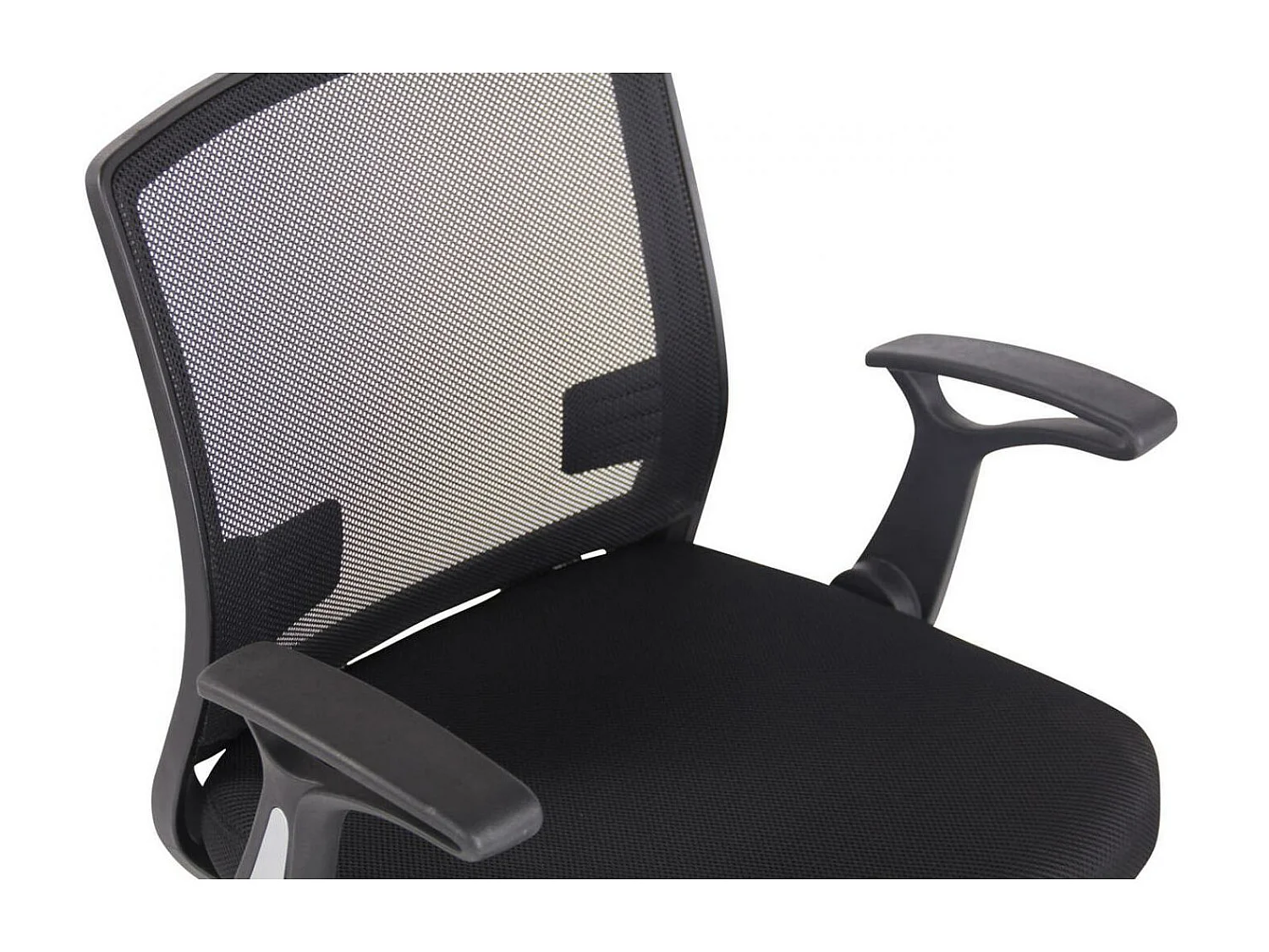 Chaise de bureau - Similicuir & Plastique - Noir / Noir - Renton