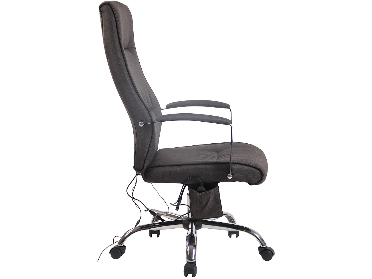 Chaise de bureau - Tissu - Gris foncé - Portland