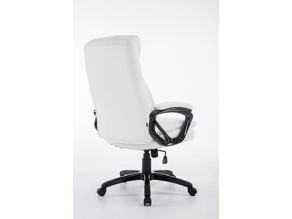 Chaise de bureau - Similicuir & Plastique - Blanc - XL Platon