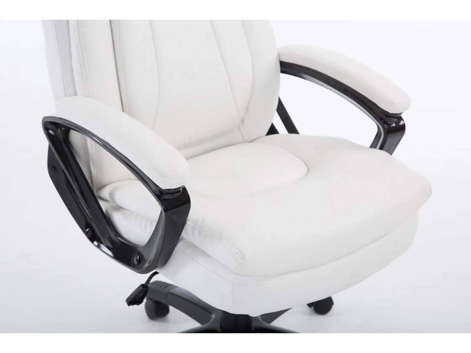 Chaise de bureau - Similicuir & Plastique - Blanc - XL Platon