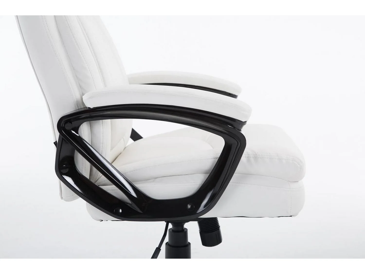 Chaise de bureau - Similicuir & Plastique - Blanc - XL Platon