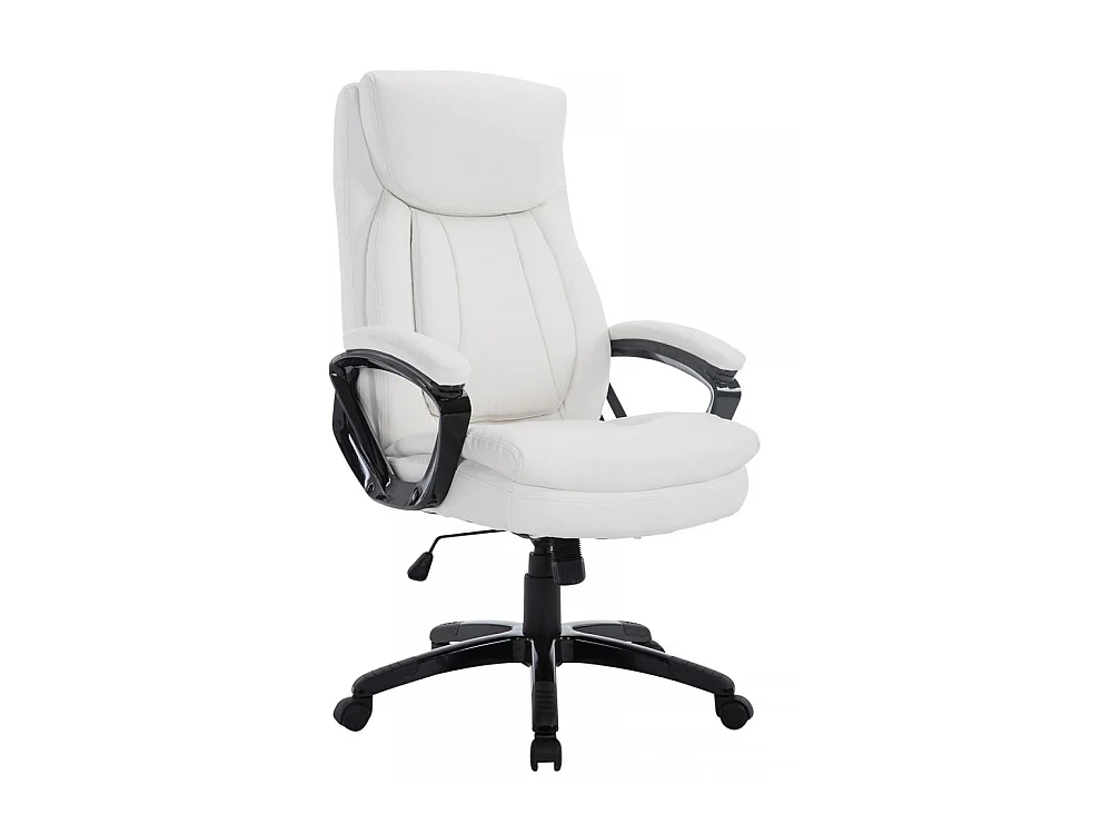 Bureaustoel - Kunstleer & Kunststof - wit - XL Platon