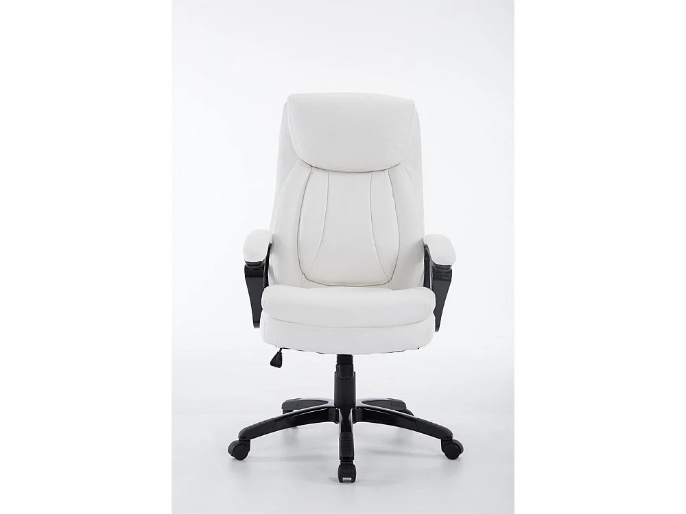 Chaise de bureau - Similicuir & Plastique - Blanc - XL Platon