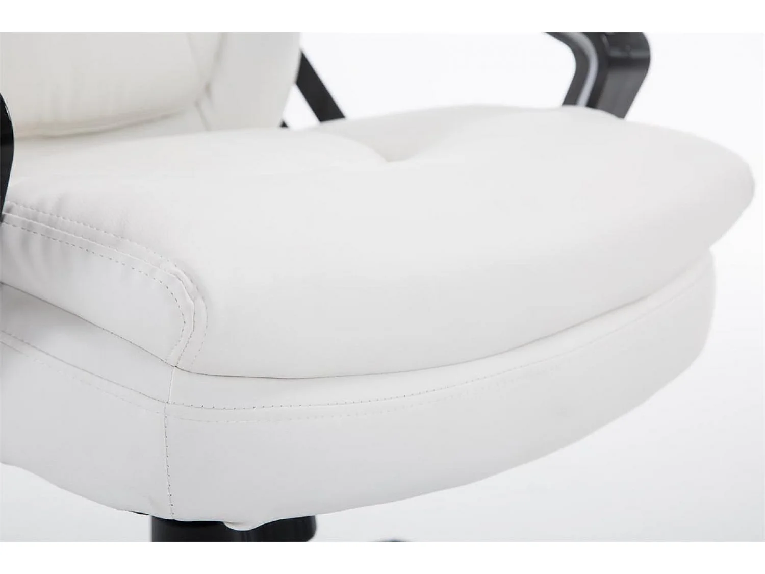 Chaise de bureau - Similicuir & Plastique - Blanc - XL Platon