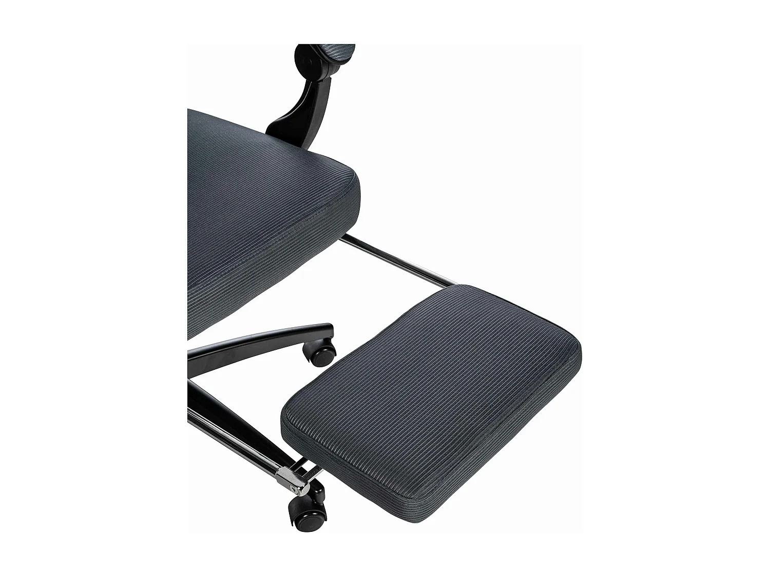 Chaise de bureau - Tissu & Blanc - Gris foncé - Gander