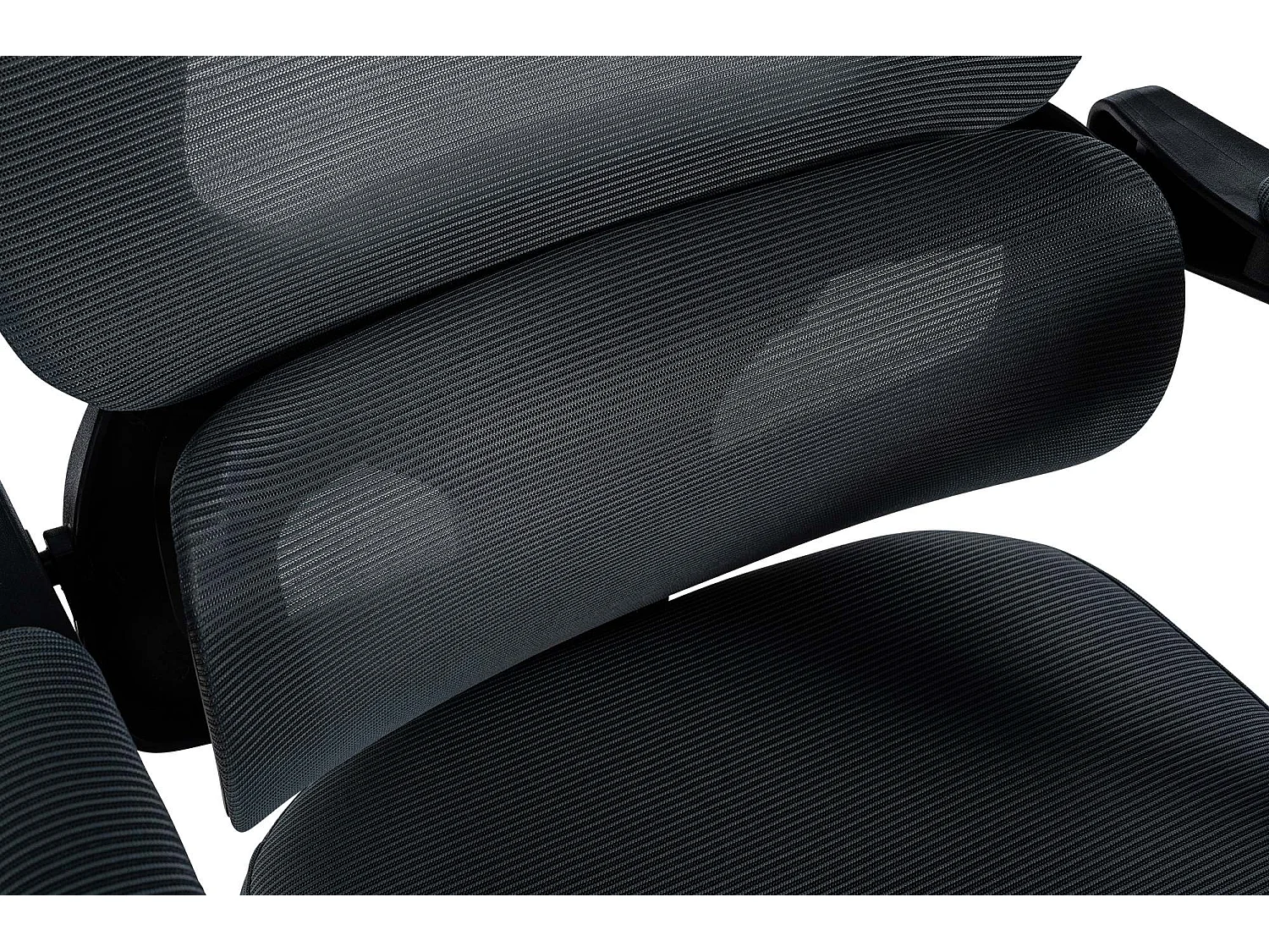 Chaise de bureau - Tissu & Blanc - Gris foncé - Gander