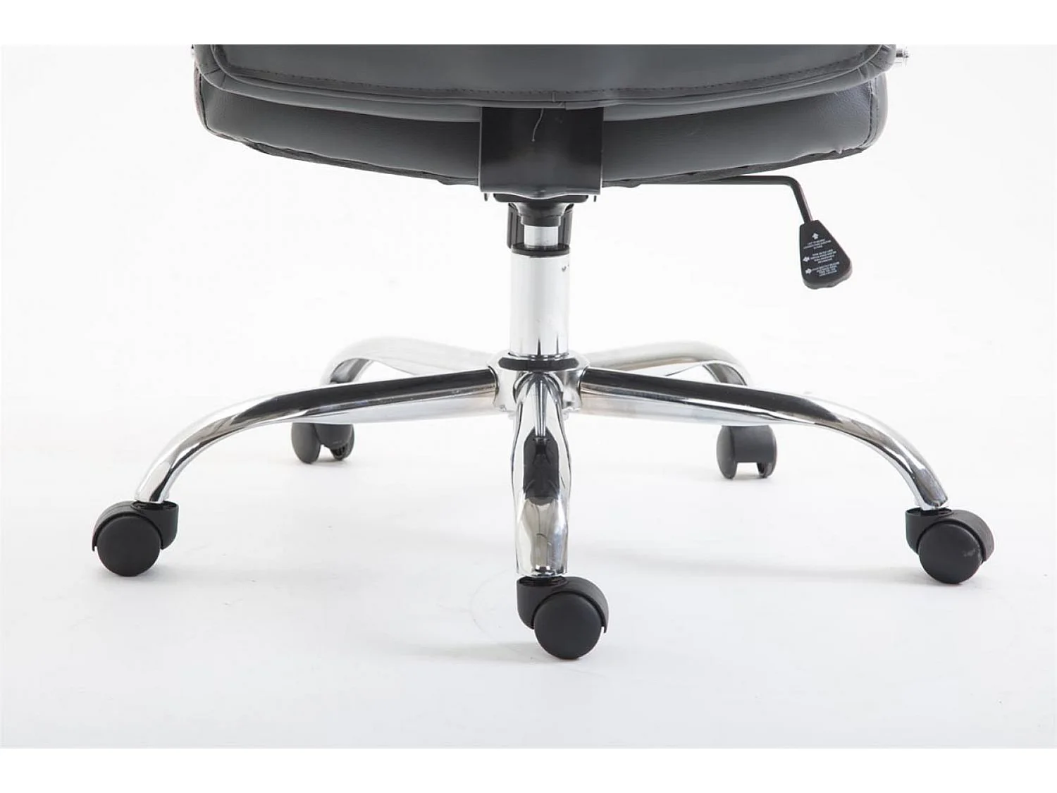 Chaise de bureau - Similicuir & Métal chromé - Gris - XL Vaud