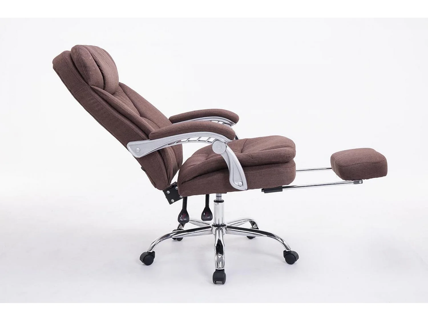 Chaise de bureau - Tissu - Marron - XL Troy