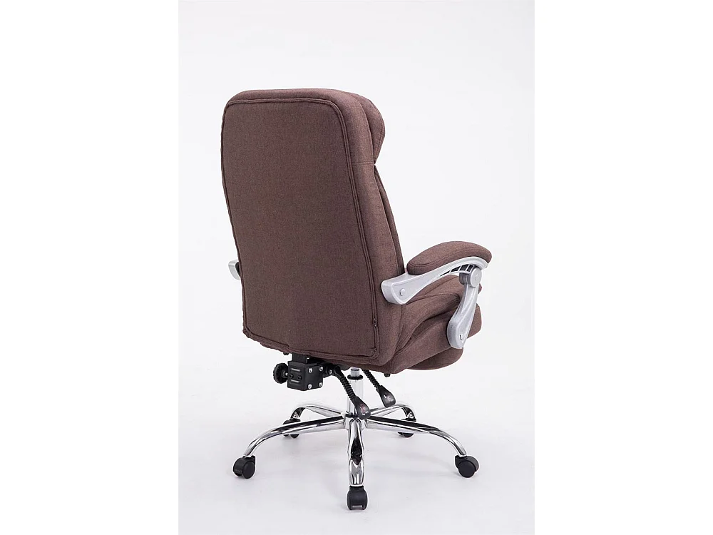 Chaise de bureau - Tissu - Marron - XL Troy