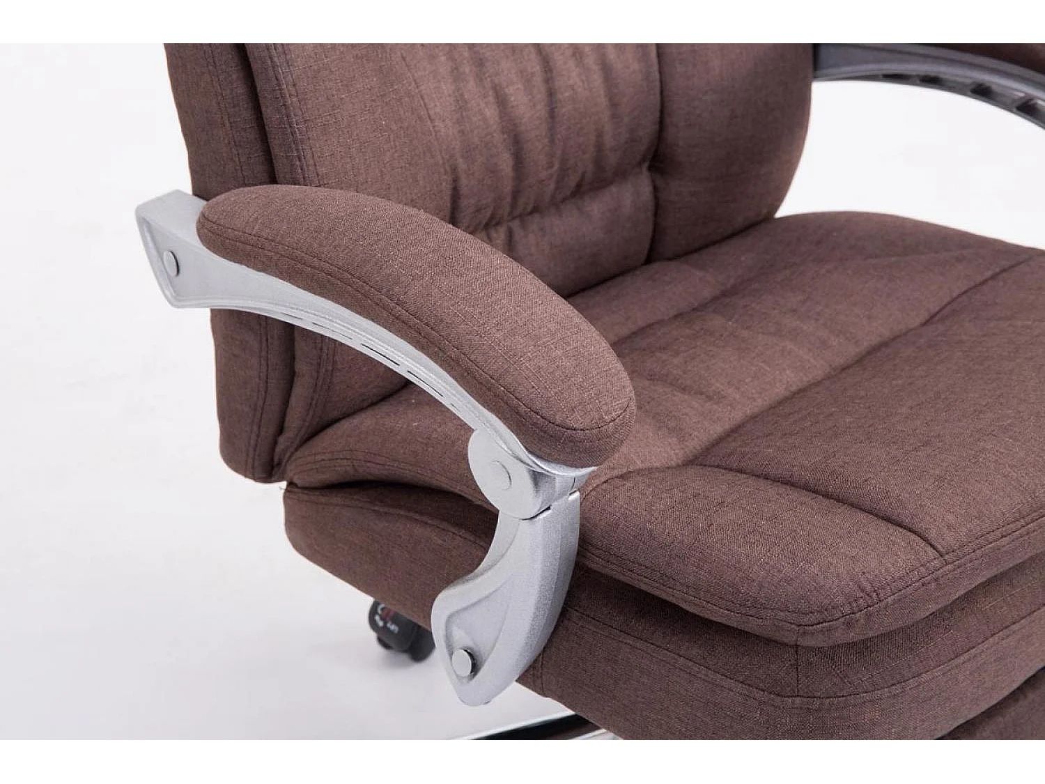 Chaise de bureau - Tissu - Marron - XL Troy