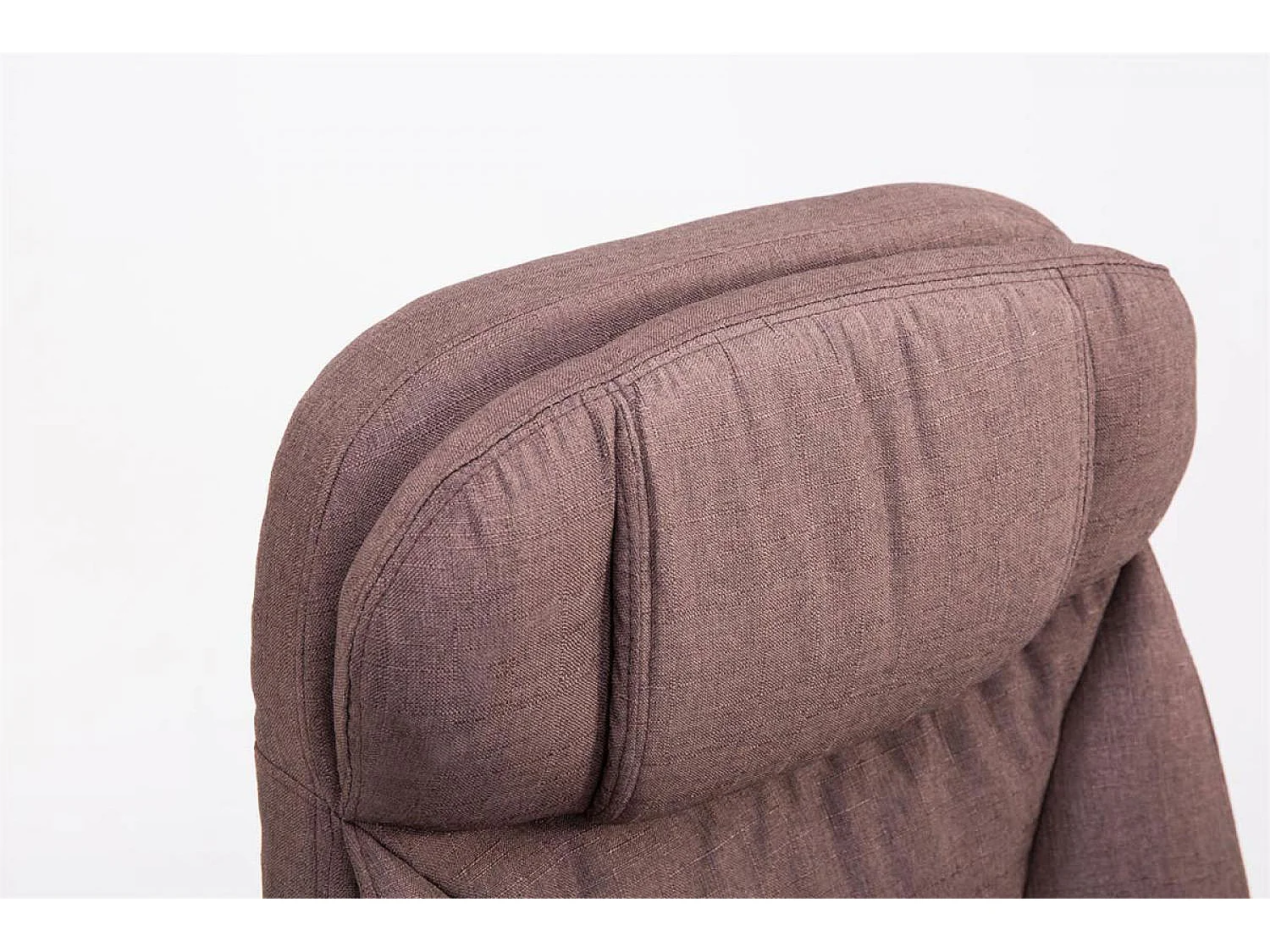 Chaise de bureau - Tissu - Marron - XL Troy