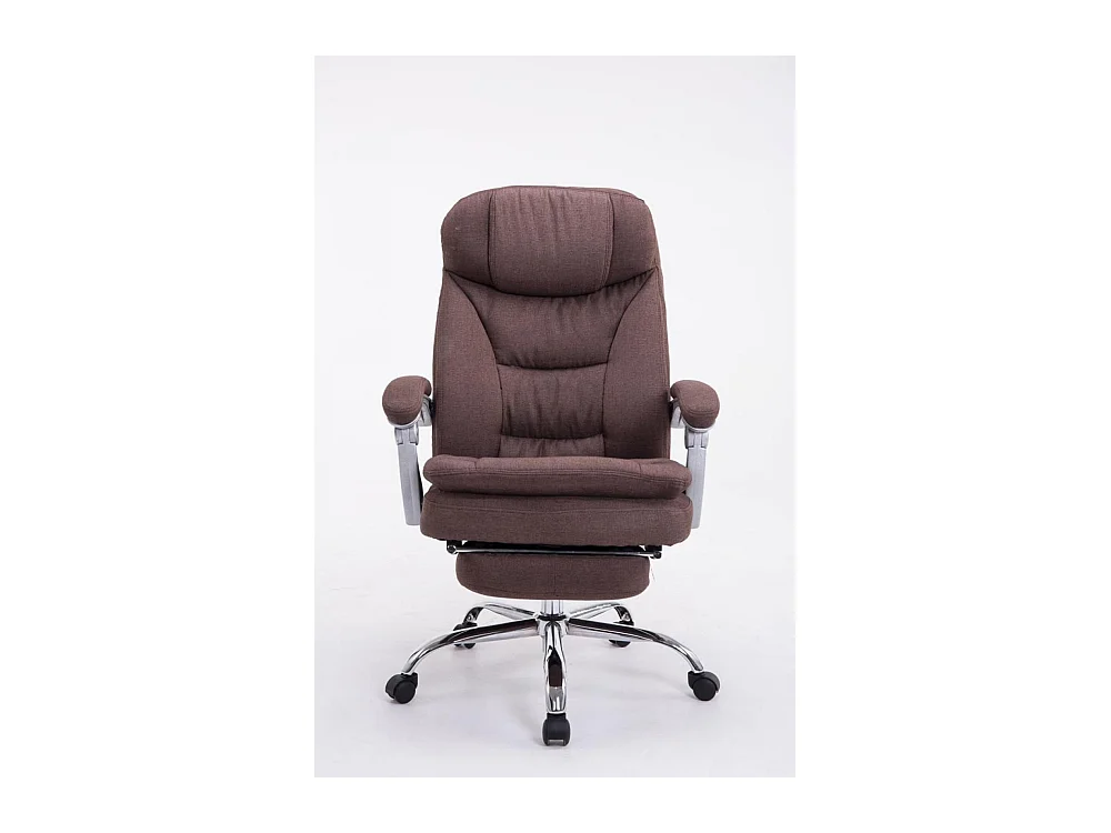 Chaise de bureau - Tissu - Marron - XL Troy