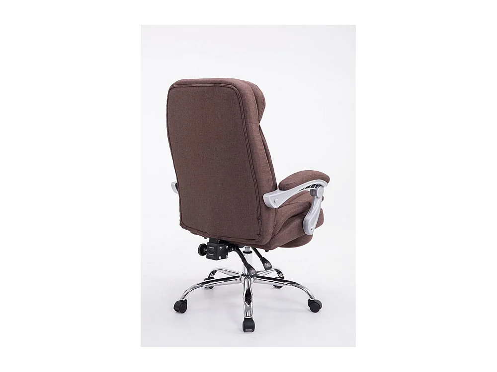 Chaise de bureau - Tissu - Marron - XL Troy