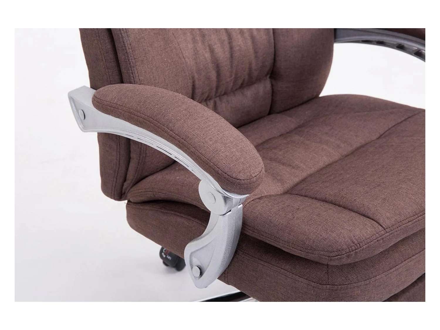 Chaise de bureau - Tissu - Marron - XL Troy