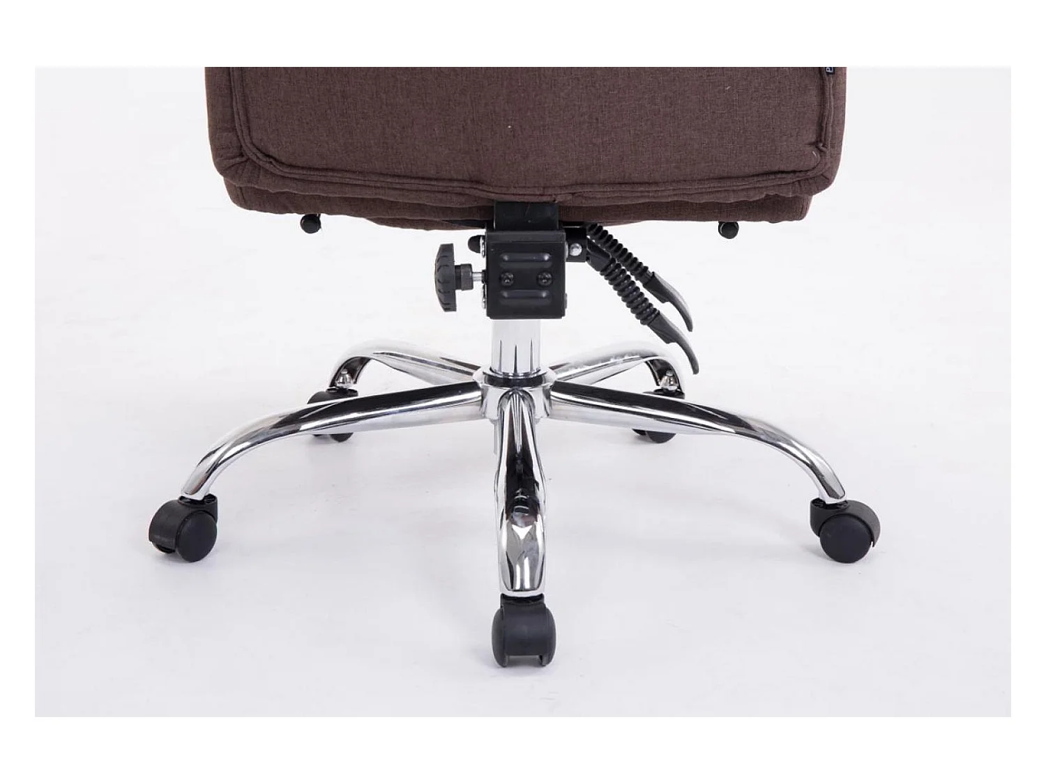 Chaise de bureau - Tissu - Marron - XL Troy