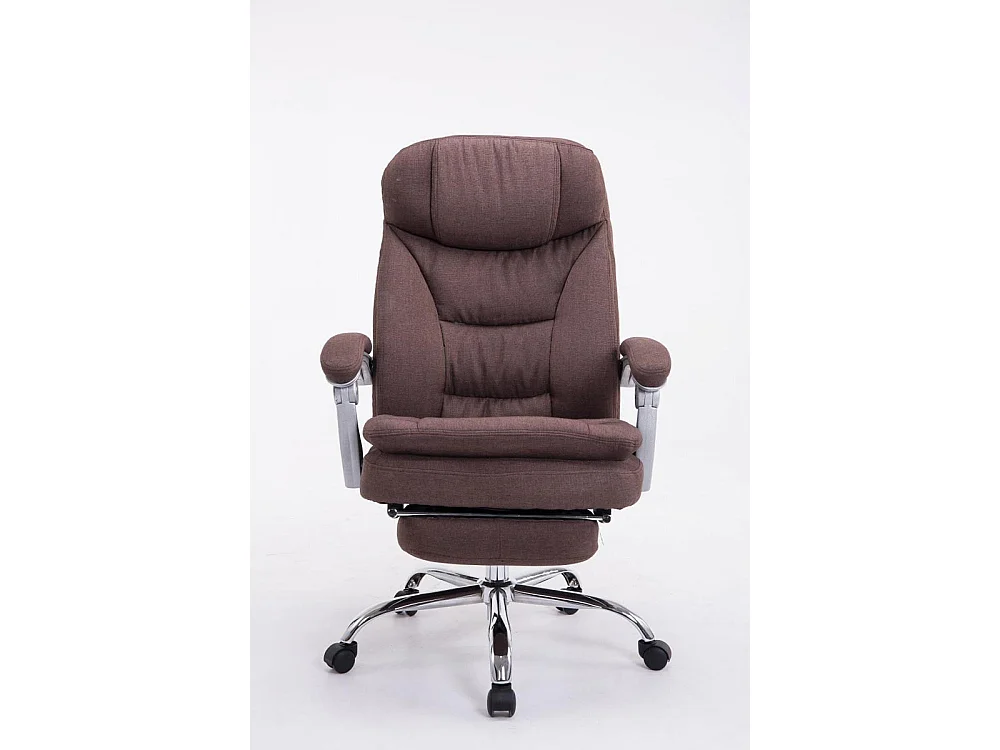 Chaise de bureau - Tissu - Marron - XL Troy